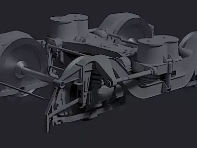 TRAIN BOGIES 3D model