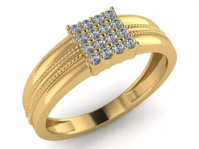 light weight gold diamond rings-C111116SKCH2025972wt-0-5 3D print model