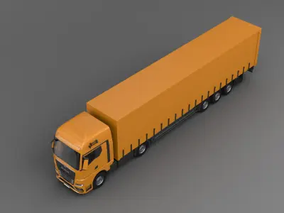MAN TGX  Fahrerhaus GX Sattelzugmaschine -2020 3D model