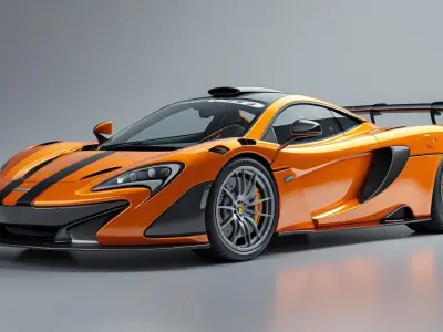 McLaren P1 GTR 3D Model Low-poly 3D model