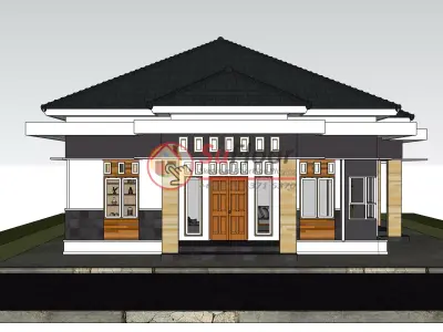 House 10x17m code 558 - Sketchup 3D model 3D model 3D model