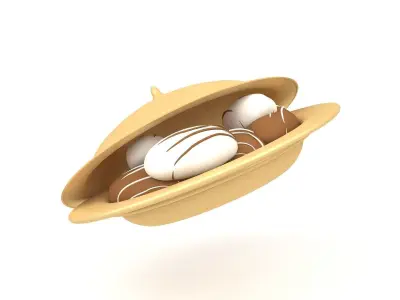 Chocolate Bowl 3D model
