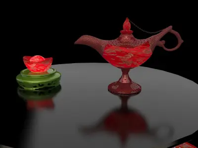  Chinese magic lamp   3D model