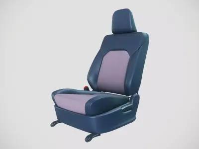 Car seat 3D model