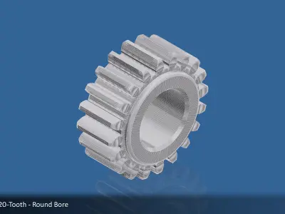 20-Tooth Spur Gear 03 3D print model