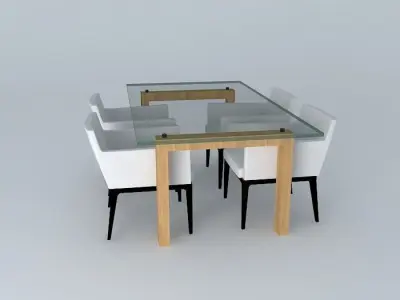 Dinner table Free 3D model