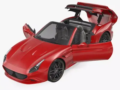 Generic Sport Car Rigged 3D model