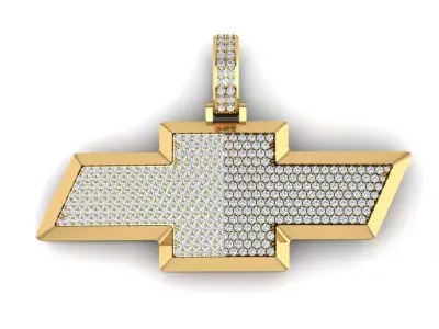 chevrolet logo pendant 3D print model