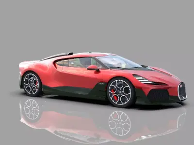 Bugatti Brouillard HQinterior  3D model