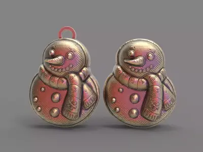 frozen christmas decor  3D print model