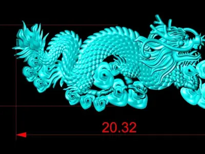 Dragon for jewelry - Dragon for ring - Dragon for pendant 3D print model