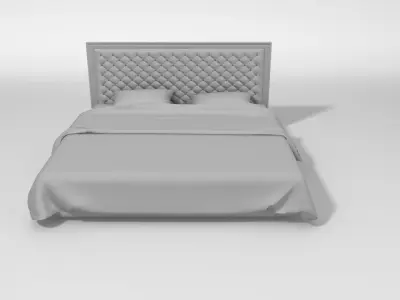 bed for relax luxury 3D model