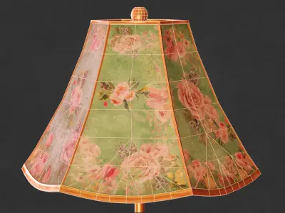 Victorian Standard Lamp  Floor Lamp Low-poly 3D model