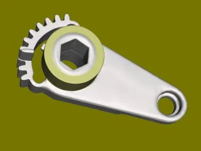 CITROEN C4 PEUGEOT 307 DS Climate Heater Temp Actuator Gear 3D print model