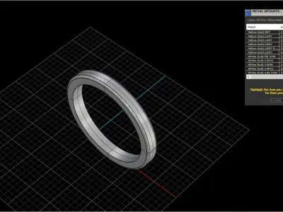 Wedding ring model 322 3D print model