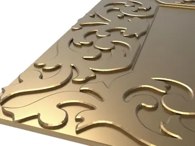carved frame 3D model 69