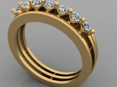 FASION UNIK RING 3D model get