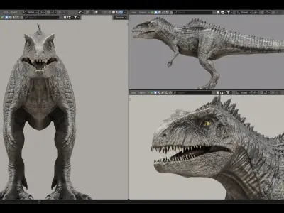 Giganotosaurus Dinosaur 3D model purchase