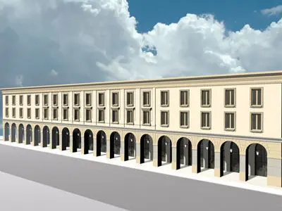 European arcade 3D model