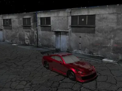 Nissan 370Z GT-R Modified Low-poly 3D model