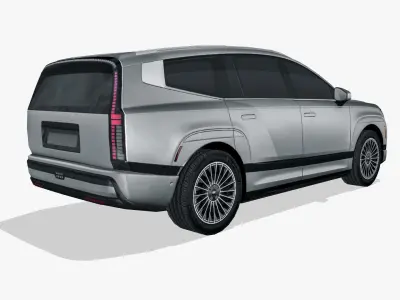 Hyundai Ioniq 9 2026 Low-poly 3D model