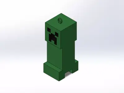 Creeper Keychain and Decoration Free 3D print model