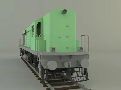 train locomotive model 3D model