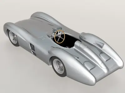 Mercedez W196 Monza 1954 3D model