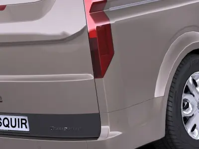 HQLowPoly Generic Van 2016  Low-poly 3D model