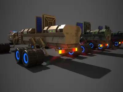 Rover Ten Low-poly 3D model