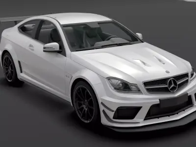 Mercedes AMG 63 Low-poly 3D model