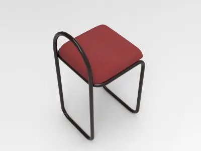 Deph Chair Low-poly 3D model