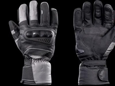 Motor Gloves 006 Low-poly 3D model