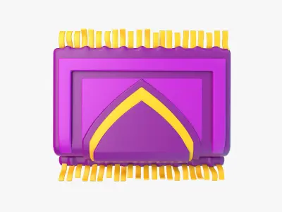 Ramadan Prayer Rug 3D model