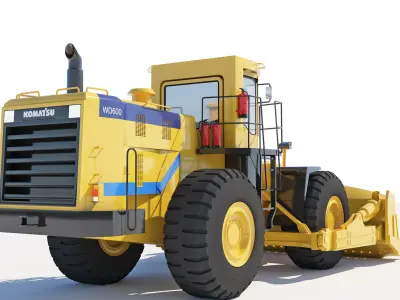 Wheel Dozer 3D model 3D model