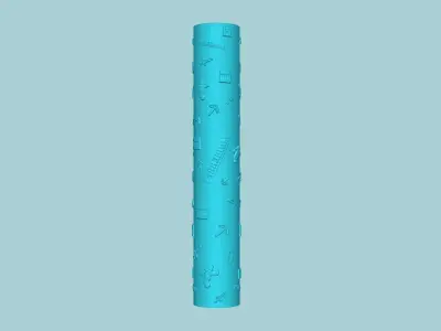 Texture Roll 69 Minecraft Positive - Fondant Decoration Maker 3D print model