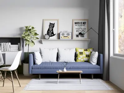 scandinavian style house 3D model