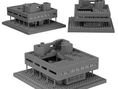 Lego Architecture - 21014 Villa Savoye 3D model