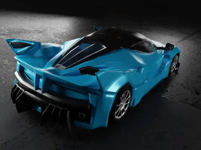  3D Car Low-poly 3D model