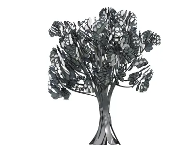 Cartoon tree S1Cv2 3D model