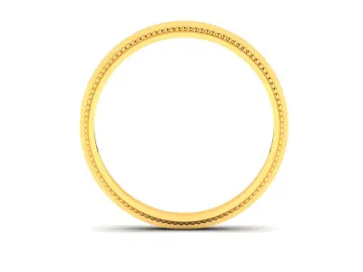 Band 3dm Render Details gold wedding 3D print model