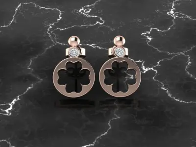 Jewelry Earring 3D print model