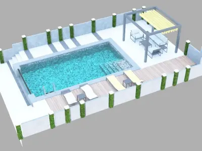 Swimming Pool 2 3D model