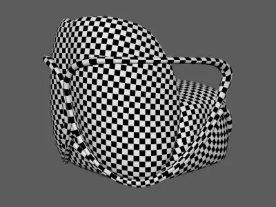 Hug Chair Low-poly 3D model