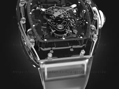 Richard Mille RM 56-02 Sapphire Watch 3D model
