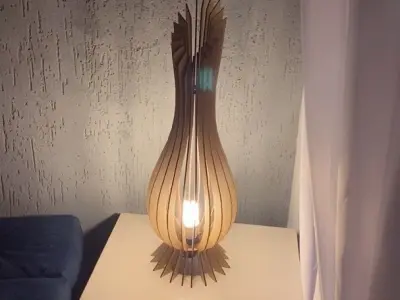 FLOOR LIGHT STL AND DXF FILES 3D print model