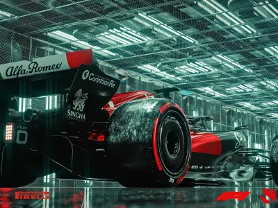 f1 alfa romeo team stake c43 Low-poly 3D model