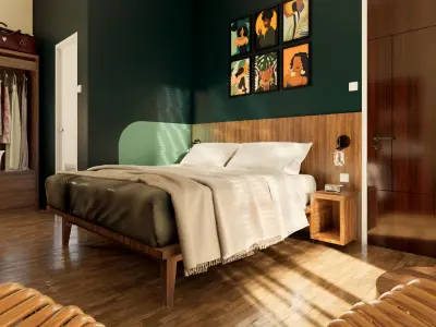 BEDROOM 19 SKETCHUP AND 3DS MAX 3D model