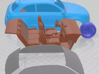 Audi A1 Quattro 2013 Printable Car  3D print model