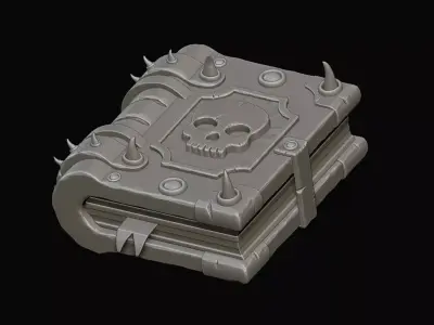 Stylized Book Low-poly 3D model
